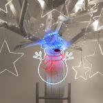 Pupazzo di neve luminoso da esterno prolungabile 2D