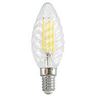 Lampadina a Led E14 a tortiglione trasparente - 4W