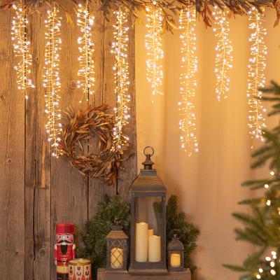 Tenda luminosa per esterno 2000 Led con flash - Bianco Caldo