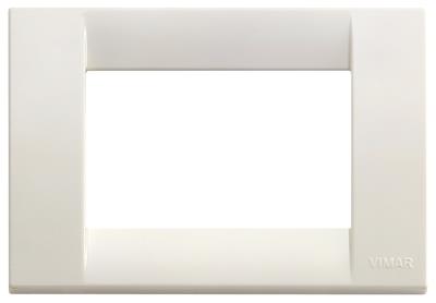 Placca 3 moduli classica in tecnopolimero Idea - bianco idea