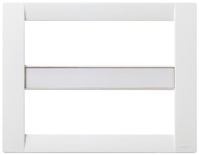 Confezione di placche 12 moduli classica tecnopolimero Idea - bianco brillante