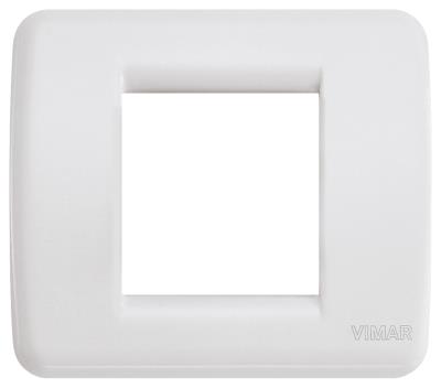 Placca 1 modulo tonda rondò in tecnopolimero Idea - bianco idea