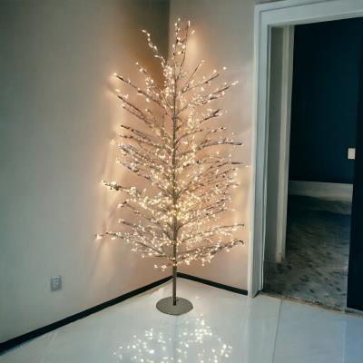 Albero marrone luminoso da esterno 1120 Led con flash - Tiglio