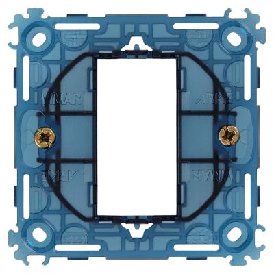 Supporto porta frutti per scatola tonda 1 modulo con viti - Arké