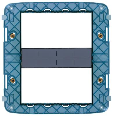Supporto porta frutti per scatola rettangolare 8 moduli ( 4 + 4 ) - Arké