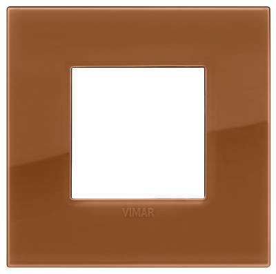 Confezione di placche 2 moduli classica Reflex Arké - caramello