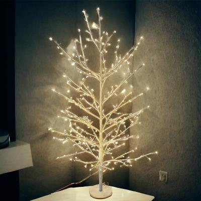 Albero bianco luminoso da esterno 160 Led con flash - Tiglio