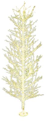 Albero bianco luminoso da esterno 2864 Led - Bianco Caldo