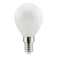 Lampadina a Led E14 a minisfera bianco latte - 6W