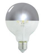 Lampadina a Led E27 con cupola argentata a globo - 6W G95