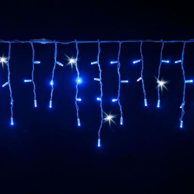 Confezione di tende luminose prolungabili 114 Led con flash - Blu