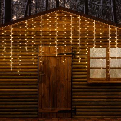 Tenda luminosa per esterno effetto nevicata 480 Led - Bianco Caldo