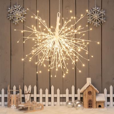 Ramo luminoso a sfera bianco 240 Led con flash - Bianco Caldo