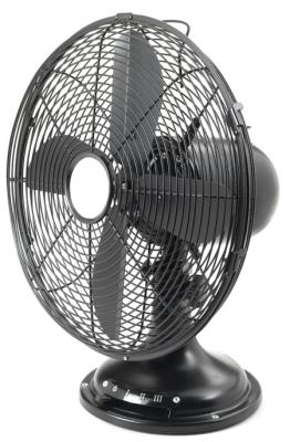 Ventilatore da tavolo 4 pale Ø 38cm - nero opaco