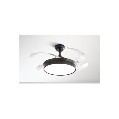 Ventilatore da soffitto richiudibile a led 4 pale Ø 105cm - nero