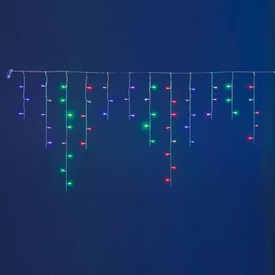 Tenda luminosa a batteria 120 Led per esterno prolungabile - Multicolor