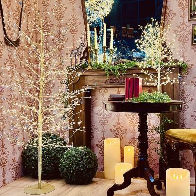 Albero champagne luminoso da esterno 784 Led con flash - Tiglio