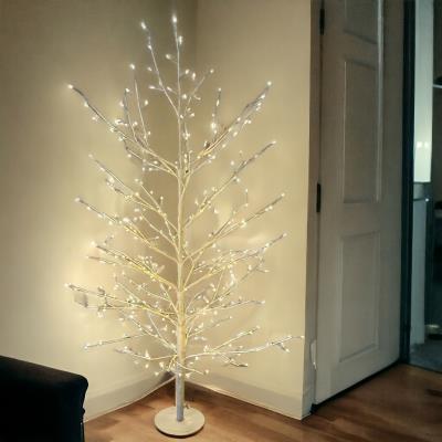 Albero bianco luminoso da esterno 330 Led con flash - Tiglio