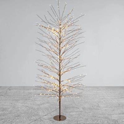 Albero marrone luminoso da esterno 1560 Led con flash - Tiglio