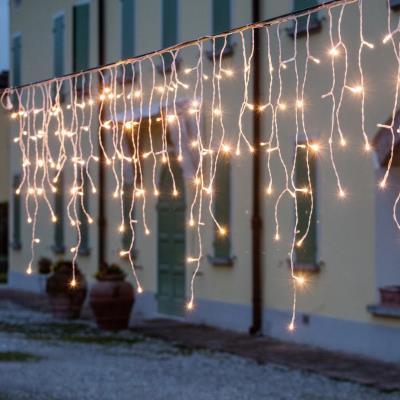 Tenda luminosa prolungabile sfalsata 186 Led con flash caldo - Bianco Caldo