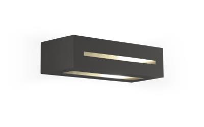 Applique da esterno con luce bidirezionale e frontale antracite - Aster