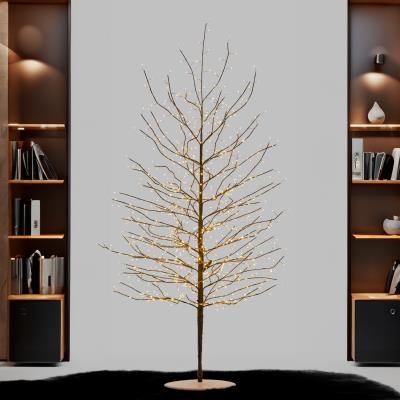 Albero marrone luminoso da esterno 784 Led con flash - Tiglio