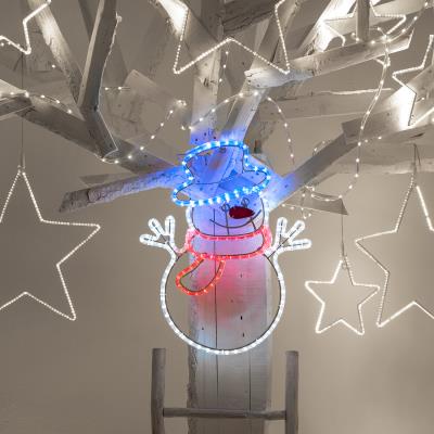 Pupazzo di neve luminoso da esterno prolungabile 2D