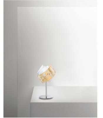 Lampada da tavolo in vetro decorato in foglia d'oro - Camilla