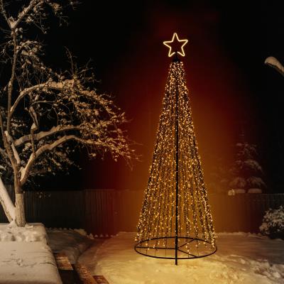 Albero di Natale stilizzato luminoso 2500 MaxiLed - Bianco Caldo