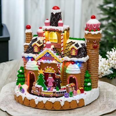 Carillon di Natale luminoso - Villaggio Candy Village multicolor