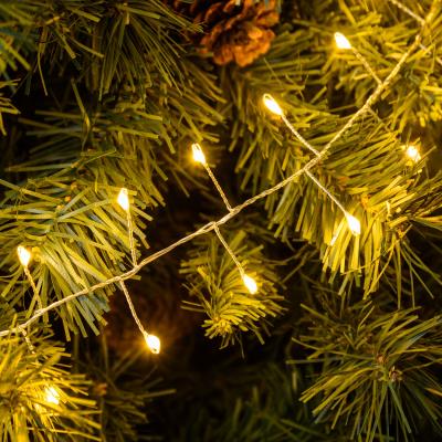 Catena luminosa 1000 Led filo d'angelo a festone - Bianco caldo