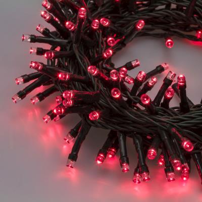 Catena luminosa 300 Led 12,5m per alberi con gioco luce - Rosso