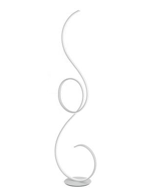 Piantana a Led dimmerabile moderna arricciata bianca - Flok