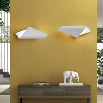 Lampada da parete led Folium nera