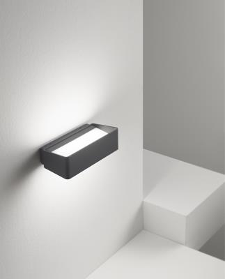 Applique a Led da esterno Rettangolare Antracite