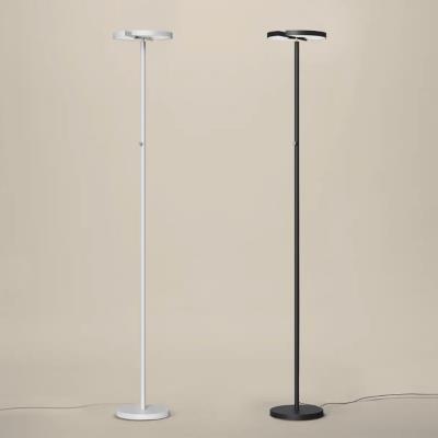 Lampada da terra led Half nera