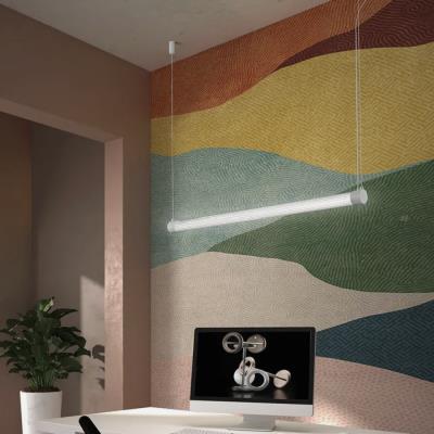 Sospensione lineare a led Kaleide bianca