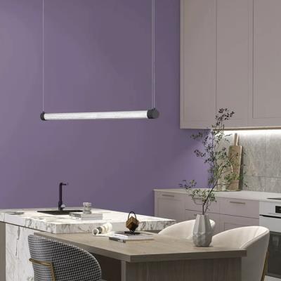 Sospensione lineare a led Kaleide nera