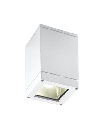 Plafoniera da esterno a cubo da soffitto bianco - Kubik