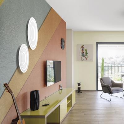 Plafoniera rotonda led Loop nera