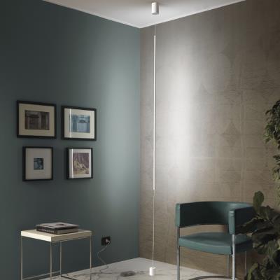 Lampada da terra led Nood PT nera