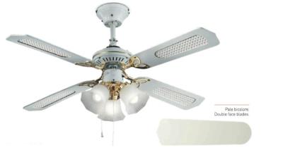 Ventilatore da soffitto classico 4 pale Ø 105cm - bianco