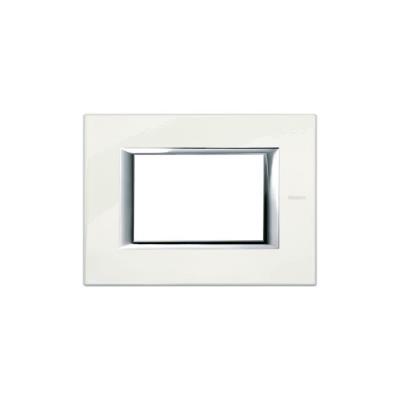 Placca Axolute 3 moduli bianco Limoges