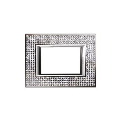 Placca Axolute 3 moduli Swarovski Elements Crystal