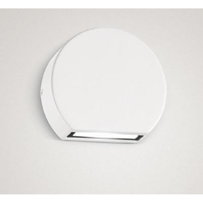 Applique segnapasso a Led da esterno Tondo Bianco - 3W