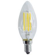 Lampadina a Led E14 a candela trasparente - 4W