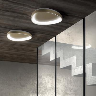 Plafoniera a forma di plettro led Tris PL nera