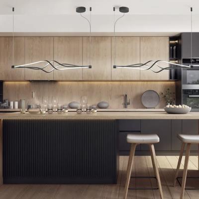 Sospensione in metallo led Vertigo nera